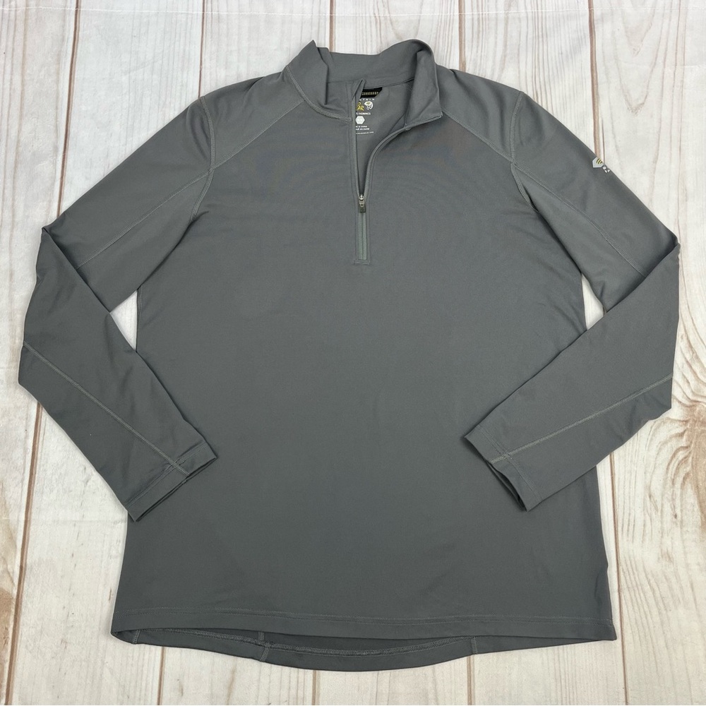 Mountain Hardwear 1/4 Zip Fleece Pullover Gray Sz M